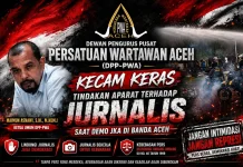 PWA Kecam Tindakan Aparat terhadap Jurnalis saat Demo JKA di Banda Aceh
