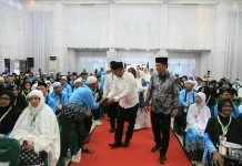 Wakil Wali Kota Lhokseumawe Lepas Jamaah Calon Haji Kloter BTJ-11 Embarkasi Aceh