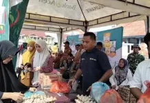 Ibu Rumah Tangga Sambut Gembira Pasar Murah di Lhokseumawe