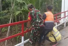 Progres Rehab Jembatan Gantung Perintis di Sawang Aceh Utara Capai 60 Persen