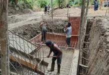 Kodim Aceh Utara Bangun Jembatan Perintis Penghubung Antar Dusun di Tanah Luas