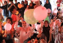 Gelak Tawa Anak Korban Kebakaran Bersama Bunda PAUD Kota Lhokseumawe