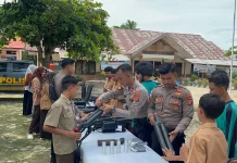 Sat Samapta Polres Aceh Utara Sambangi Pelajar