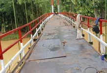 Progres Rehab Jembatan Gantung Sawang Capai 64 Persen