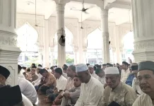 Jamaah Antusias Ikuti Salat Id di Masjid Al-Hikmah Cunda