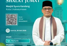 Abi Bukhari Abdul Manaf Khatib Jumat di Masjid Syura Kandang