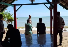 Polres Lhokseumawe Laksanakan Pengamanan Wisata Pantai Lancok Libur Idul Adha