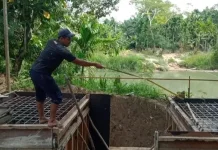 Kodim Aceh Utara Bangun Jembatan Perintis Garuda di Desa Plupkam Tanah Luas