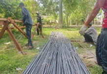 Kodim 0103/Aceh Utara Bangun Jembatan Garuda