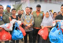Bupati Aceh Utara Bersama Kepala Posko Satgas PRR Aceh Tinjau Korban Cuaca Ekstrem
