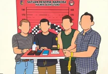 Empat Pria dan Sabu 64 Gram Diciduk Polisi di Nisam