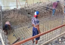 Progres Jembatan Perintis Kodim 0103/Aceh Utara Capai 12 Persen
