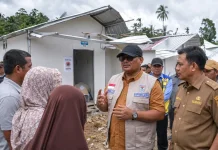 Safrizal Turun Tangan, Huntara Rusak di Langkahan Dikebut 7 Hari