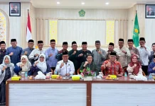 Staf Ahli Menag, Kanwil, Kankemenag Rakor Rehab dan Rekon Pascabencana Aceh