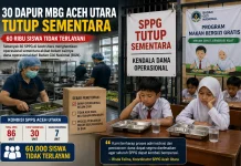 Sebanyak 60 Ribu Siswa Aceh Utara Kehilangan Layanan MBG