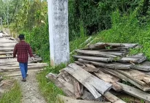 TNI Rehabilitasi Jembatan Gantung Sawang