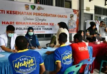 Sambut Hari Bhayangkara ke-80, Polres Aceh Timur Gelar Bakti Kesehatan di Lapas Idi
