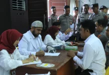 Polres Aceh Utara Kumpulkan Donor 85 Darah