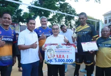 Kapolres Lhokseumawe Tutup Turnamen Voli Legend Hari Bhayangkara ke-80