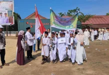 Ratusan Pelajar Meriahkan Pawai Tahun Baru Islam di Julok