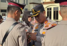 Kapolres Lhokseumawe Pimpin Sertijab Wakapolres, Kabaglog serta 5 Kapolsek