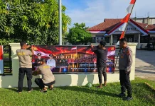 Sambut Hari Bhayangkara ke-80, Nuansa Merah Putih Menghiasi Mako Polsek