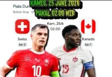 Duel Penentu Juara Grup, Swiss Hadapi Tuan Rumah Kanada