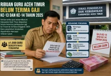 Ribuan Guru Aceh Timur Tertunda Gaji ke-13 dan 14 Anggaran 2025