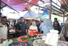 Walikota Langsa Turun ke Pasar usai HLM TPID, Pastikan Harga Kebutuhan Pokok Stabil