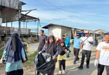 BNNK Lhokseumawe Bakti Sosial Bersihkan Sampah di Sekitar Waduk Pusong
