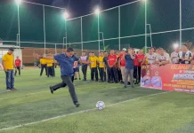 Kapolres Lhokseumawe Buka Turnamen Mini Soccer HUT Bhayangkara ke-80