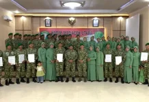 Dandim 0103/Aceh Utara Pimpin Tradisi Pelepasan Personel Pindah Satuan
