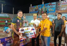 LR SPORT VC Banda Sakti Juara Turnamen Bola Voli Piala Kapolres HUT Bhayangkara