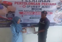 Poltekkes Aceh Latih Satgas Pageu Gampoeng Siaga Pertolongan Pertama