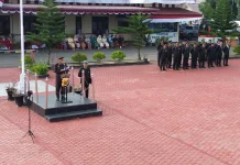 Kapolres AKBP Trie Aprianto pimpin Upacara Peringatan Hari Bhayangkara ke-80