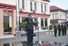 Pimpin Upacara Hari Bhayangkara ke-80, Kapolres AKBP Ahzan Tegaskan Komitmen Polri