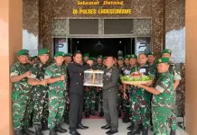 Dandim Beri Kejutan Tumpeng, Perkuat Sinergi TNI-Polri di HUT Bhayangkara ke-80