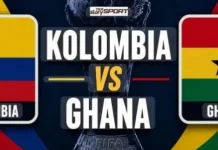 Laga Hidup Mati Warnai Duel Kolombia Kontra Ghana di Babak 32 Besar