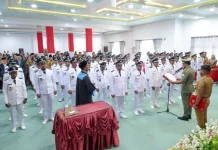Bupati Aceh Timur Lantik 57 Keuchik