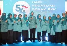 Ketua TP PKK Aceh Hadiri Pembukaan HKG PKK Nasional dan HUT Dekranas