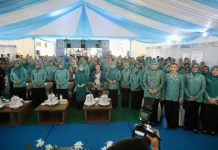 Ketua TP PKK Aceh Hadiri Pembukaan HKG PKK Nasional ke-54 dan HUT Dekranas ke-46