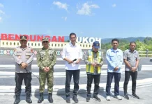Sekda Aceh Hadiri Peresmian Bendungan Rukoh oleh Presiden Prabowo