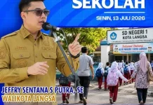 Wali Kota Langsa Ajak Orang Tua Dampingi Anak di Hari Pertama Masuk Sekolah