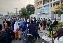 Hari Pertama Sekolah, Sejumlah Ruas Jalan di Lhokseumawe Dipadati Kendaraan