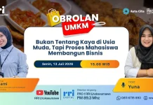 Jangan Cari Kaya Cepat, Nikmati Proses Bangun Bisnis sejak Mahasiswa
