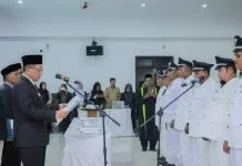 Bupati Pidie Jaya Lantik 31 Keuchik Terpilih Periode 2026–2032