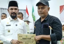 Korban Banjir Aceh Timur Terima Santunan Tahap III