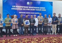 PWI Aceh Beri Penghargaan kepada Pemerintah dan Dunia Usaha Pendukung UKW 2026
