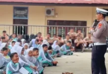 Satlantas Bireuen Edukasi Pelajar Tertib Berlalu Lintas