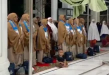 Ratusan Warga Hadiri Pelepasan Jamaah Umrah di Masjid Darul Atiq Jeulikat